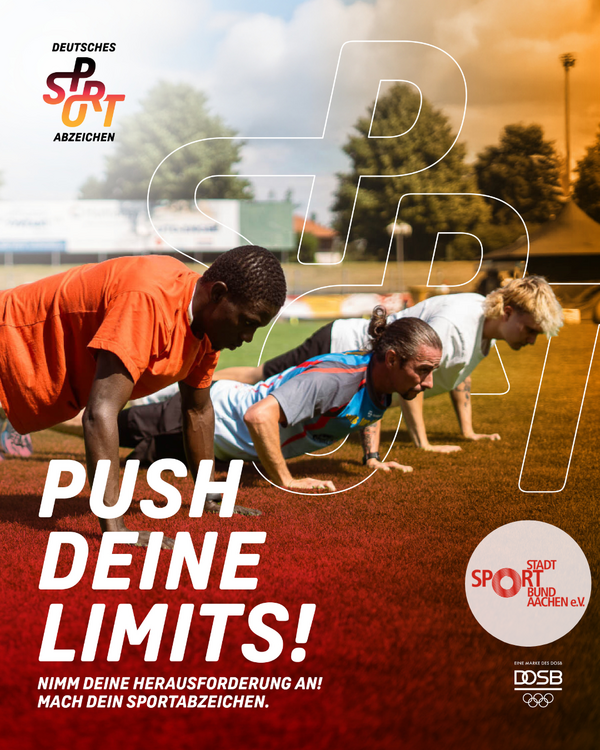 Sportabzeichen-Aktionstag für Menschen mit und ohne Behinderung am 11.07.2026 im Aachener Waldstadion | Grafik (c) DOSB